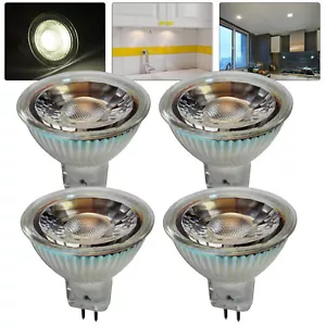 4Pcs LED Bright Globe Spot Light GU4 MR11 3W=30W 12V Downlight Bulbs Cool White - Picture 1 of 11