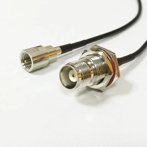 TNC Female Jack to FME Male Plug Pigtail Cable RG174 20cm wireless lead adapter - Picture 1 of 7