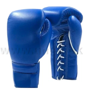 New Custom Made Leather Boxing Gloves Any " Reg " Logo or Name - Picture 1 of 2
