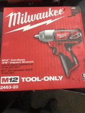 Milwaukee M12 3/8 Cordless Impact Wrench Tool Only Brushed