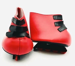 Build-A-Bear Rojo Patines Zapatos Patines BF Logo Vel Cro Correas Accesorio - Imagen 1 de 6