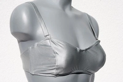 722875-025 Solar Mix&Match NECKHOLDER BÜGEL Bikini Oberteil Silber GRAU 38 Cup B - Bild 1 von 4