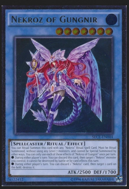 Yugioh SECE-EN044 Nekroz of Gungnir ULTIMATE  (UTR) RARE Unlimited - Near Mint - Image 1 of 1