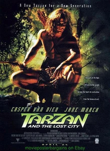 TARZAN AND THE LOST CITY MOVIE POSTER Original 27x40 One Sheet CASPER VAN DIEN - Picture 1 of 1