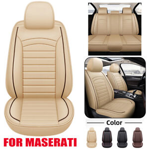 Full Car Seat Covers 2/5-Seat Luxury PU Leather For Maserati Ghibli Quattroporte
