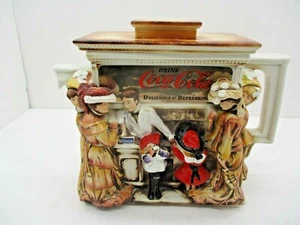 1994 Coca Cola Teapot “The Soda Fountain” 77 Of 8000 Collectible COA EIC - Picture 1 of 12