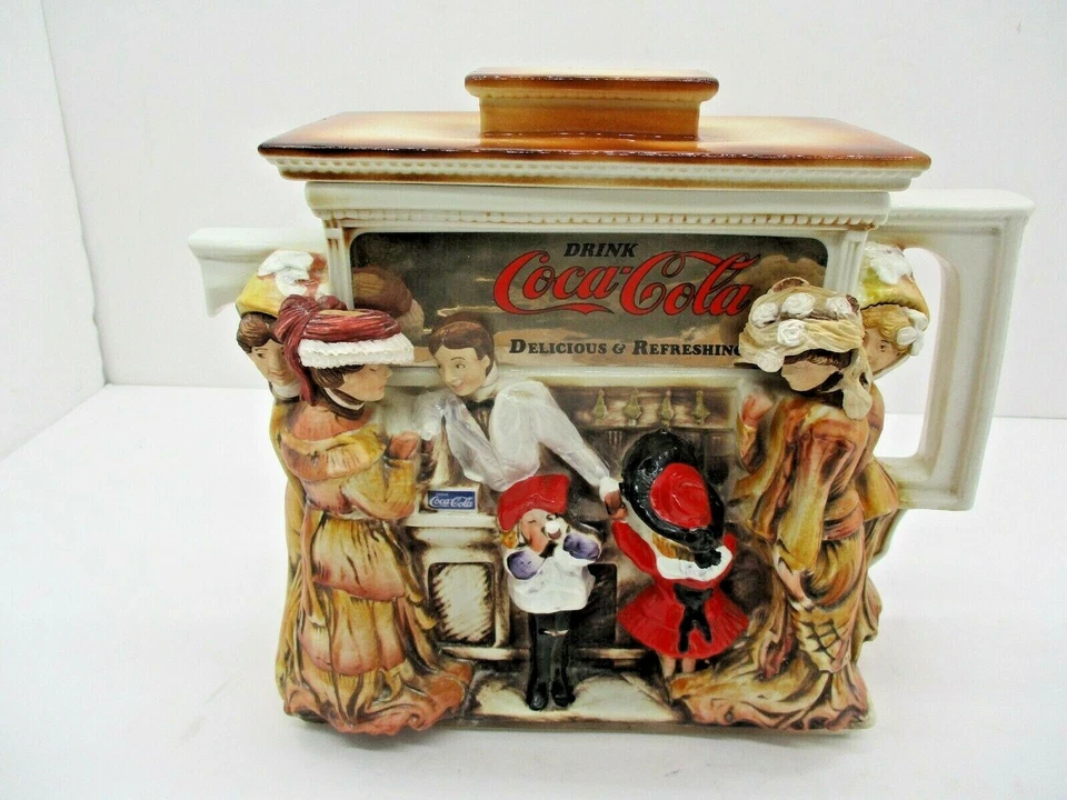 Tetera Coca Cola 1994 “The Soda Fountain” 77 de 8000 coleccionables certificado de autenticidad certificado de autenticidad EIC Foto 1 de 4