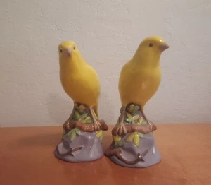 Set mit zwei Spode Copeland China gelben Kanarienvogel Figuren - Bild 1 von 3