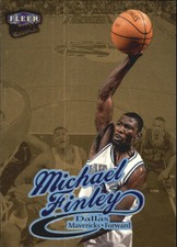 1998-99 Ultra Gold Medallion Mavericks Basketball Card #31G Michael Finley
