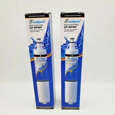 GE Refrigerator Water Filter EP-RPWF  2 Replacement Filters  BPA Free Excelpure  - Image 1 of 4