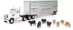 1/32 Freightliner 122SD Semi with Livestock Trailer & Cattle ZFN47362 47362 - Picture 1 of 1