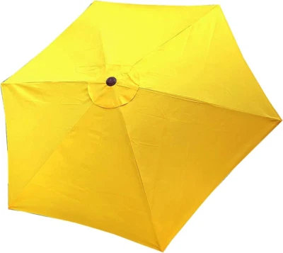 Decor Replacement Yellow Strong & Thick Umbrella Canopy for 9Ft 6 Ribs Yellow (C - Image 1 of 4