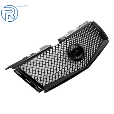 Front Bumper Upper Grille Mesh Gloss Black Grill For Cadillac CTS 2008 2009-2013 Foto 1 de 4