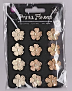 Prima Mktg PRIMA GLITTER PAPER FLOWERS (12pc) #571849 scrapbooking - Picture 1 of 1