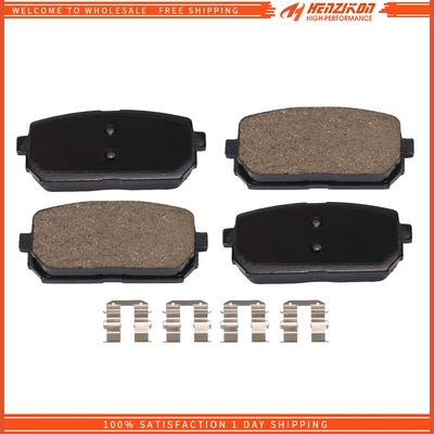 Pastillas de freno traseras de cerámica con herrajes para Kia Rondo 2007 2008 2009 2010 2011 2012 Foto 1 de 4