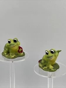 Vintage Josef Originals Frog Figures Lot Of 2 - Picture 1 of 12