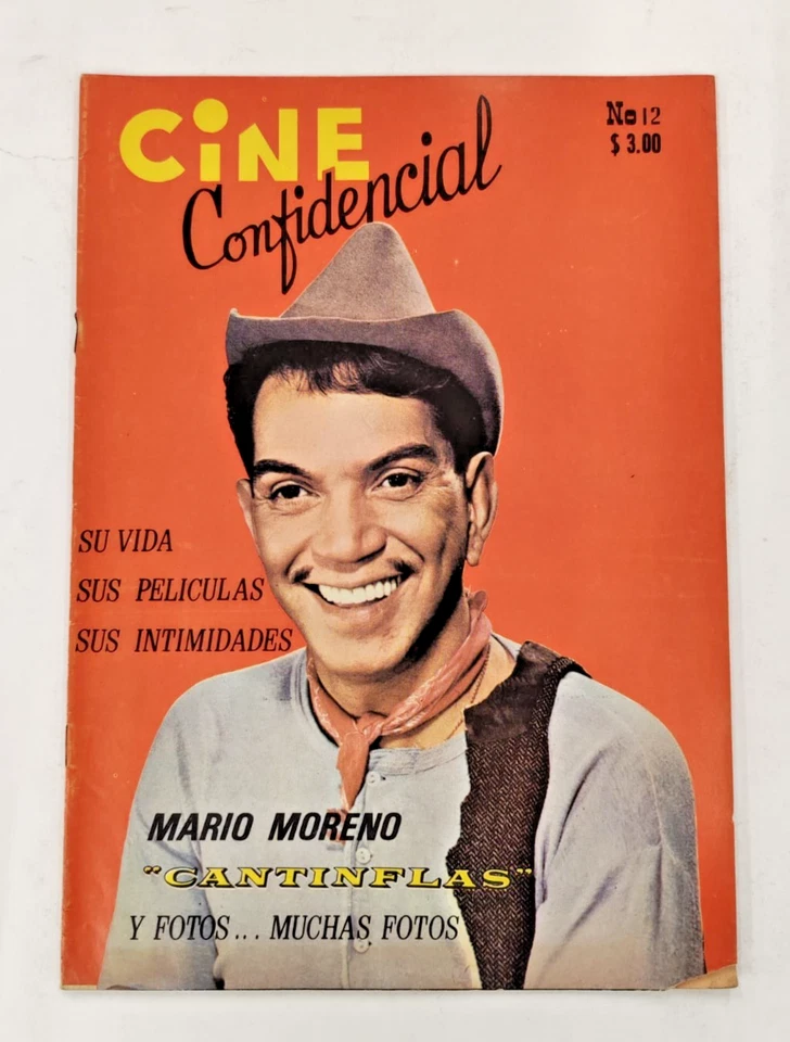 CINE CONFIDENCIAL, MEXICAN MAGAZINE, NO.12 DECEMBER 1970, CANTINFLAS ON COVER - Image 1 of 4