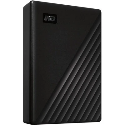 WD My Passport WDBPKJ0050BBK-WESN 5 TB Portable Hard Drive - External - Black - Image 1 of 4
