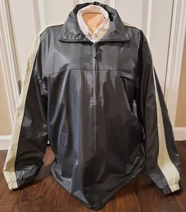 SAILOR BRAND wasserdichter Damenmantel XL mit Reißverschluss ~ schwarz mit beigem 100 % Nylonfutter - Bild 1 von 24