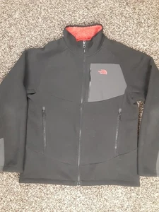 The North Face Full Zip Jacket Mens Large Black Chimborazo Fleece Sherpa Lined - Picture 1 of 13