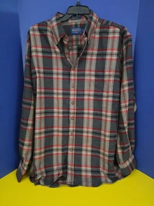 Camisa Sir Pendleton Botón Frontal Hombre’s XL Larga Lana a Cuadros  - Imagen 1 de 4