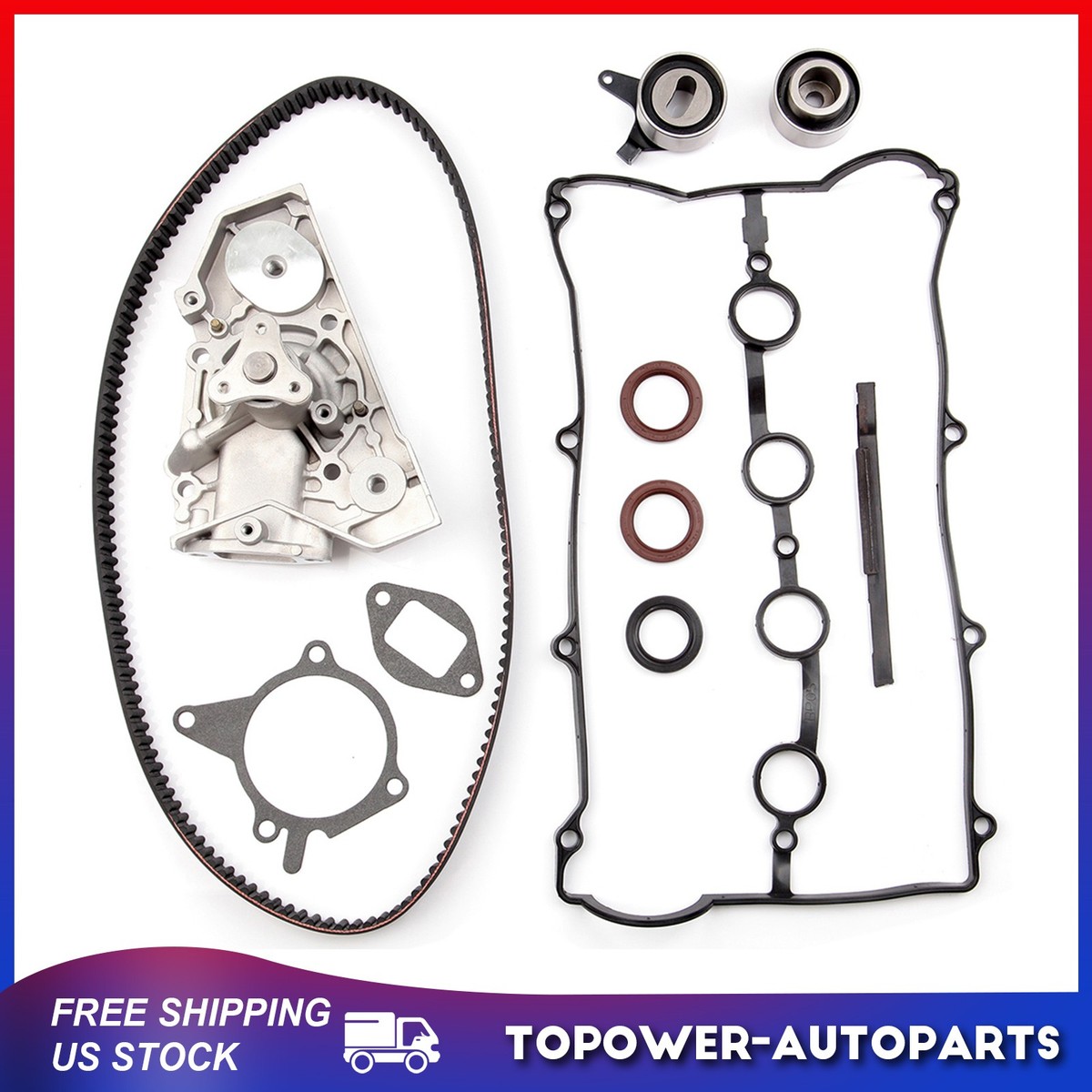 Kit Completo De Distribución Con Bomba De Agua Para Motor 420A 2.0 (Eagle/Mitsubishi/Dodge 95-99)