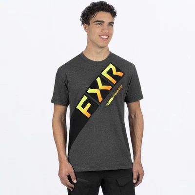 FXR Racing Charcoal Heather/Inferno CX Premium T-Shirt 241317-0626-19 - Image 1 of 4