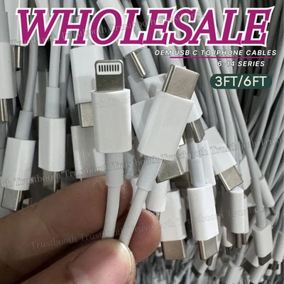 Lote Cable Cargador Rápido USB C PD 20W Para iPhone 14 13 12 11 Pro Max XS 8 6 Tipo C Foto 1 de 4