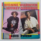 Dionne Warwick & Jeffrey Osborne Dual Signed Love Power 7" Vinyl Record 45 Rare