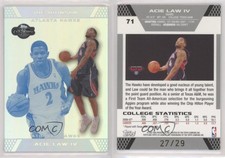 2007-08 Topps Co-Signers Silver Blue Foil /29 Acie Law Joe Johnson IV Rookie RC