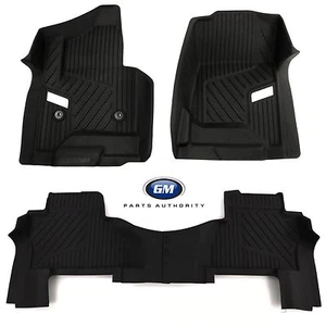 2015-2020 Cadillac Escalade All Weather Front & 2nd Row Floor Liners Jet Black - Picture 1 of 12