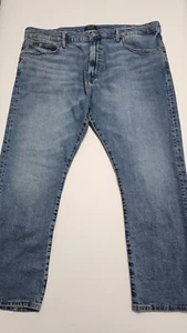Polo Ralph Lauren Mens 40x29.5 Varick Slim Straight Blue Denim Jeans Med Wash - Picture 1 of 19