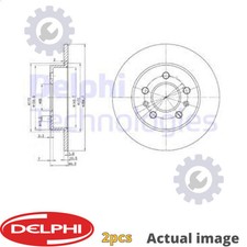 2X NEW BRAKE DISC FOR RENAULT SAFRANE II B54 Z7X 755 N7Q 710 N7Q 711 G8T 740