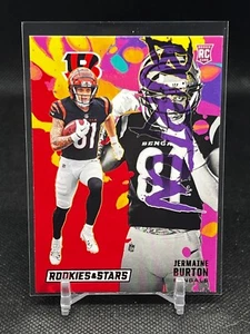 2024 Rookies & Stars Longevity Red Rookie Exclusive Jermaine Burton #RE-JBN RC - Picture 1 of 2