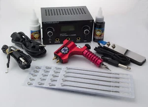 ROTARY START KOMPLETTSET SPITZEN 250 Teiliges Tattoo PROFI SET „Himera IV“ Rot - Picture 1 of 1