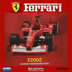 FERRARI F2002 MICHAEL SCHUMACHER 2002 SCALA 1:43 BRUMM CON FASCICOLO (C293) - Foto 1 di 2