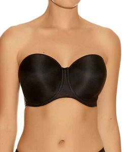 Fantasie Smoothing Black Strapless Multiway Bra Size 10D Brand New with Tags - Picture 1 of 5