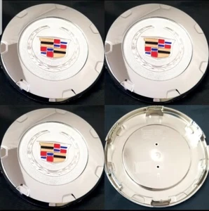 4 PCS NEW GM Cadillac Escalade 22 inch Wheel CENTER CAPS SET 9597355 - Picture 1 of 1