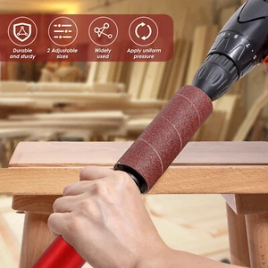 Drum Sander Set Portable Rubber Sanding Drum Hand-Held Spindle Sanding LioEm CDS - Picture 1 of 11