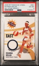 2006 Rittenhouse WNBA Deanna Nolan All-Star Jersey Patch PSA 6 Georgia Bulldogs