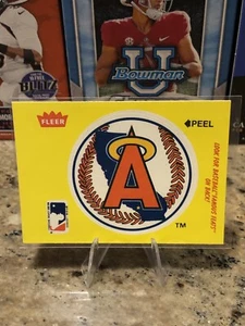 1986 Fleer Famous Feats #15 Ed Delahanty NM-MT ( California Angels Sticker Front - Picture 1 of 13