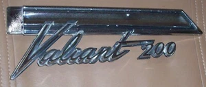 1966 Plymouth Valiant 200 Left LH Quarter Panel Script Emblem 2602953 Used 66 - Picture 1 of 5