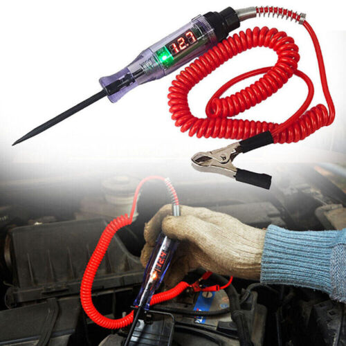 12V Circuit Tester Probe 3-48v Electric Car Fuse Test Light Voltage Pen Detector