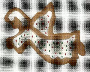 Lienzo pintado de galletas Denise Derusha Angel - Imagen 1 de 1