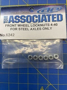 Team Associated 6242 Front Wheel Locknuts 4-40 RC10 T3 Worlds RC Part B3 - Picture 1 of 2
