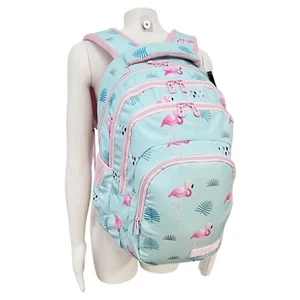 Fenicottero Zaino Scuola Elementare Media Campeggio Ragazza Grande 45x33x26cm - Foto 1 di 4