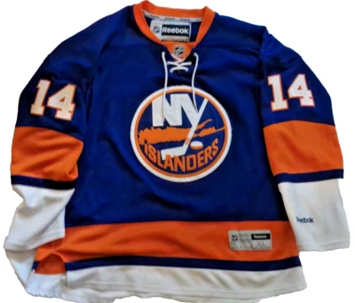 NY Islander Autographed Replica Jersey Thomas Hickey #14, Reebok Size XL - Image 1 of 4