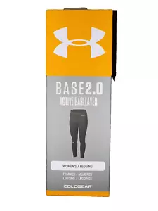 Under Armour 1343325 Women's UA ColdGear Base 2.0 Baselayer Leggings, Black, XL - Picture 1 of 1