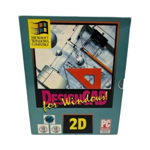 Vintage MS-Dos Floppy Disc DesignCAD 2D Software Windows Full Working Demo - Picture 1 of 13