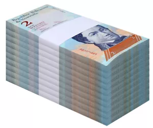 2012 "2" Bolivars Venezuela FUERTE Bolivar 1000 pcs UNC, USA SELLER.. WOW - Picture 1 of 1
